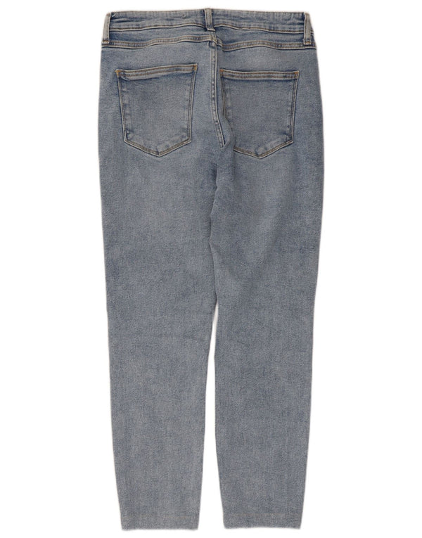 Zara Γυναικείο Cropped Jeans EU 42 Large W32 L24 Blue