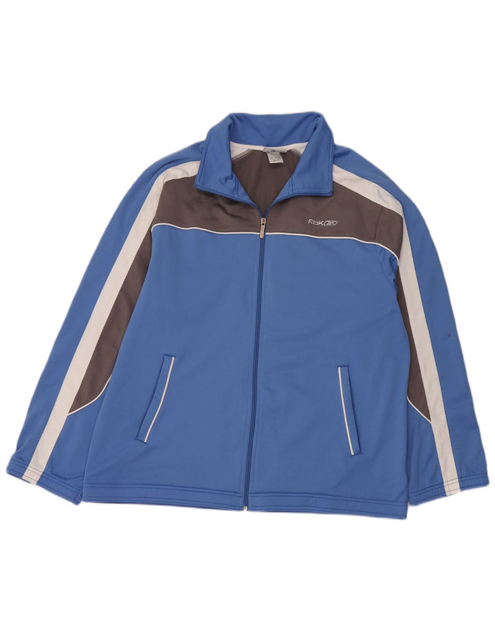 Ανδρική φόρμα φόρμας Reebok Regular Fit Top Jacket XL Blue Colourblock Polyester