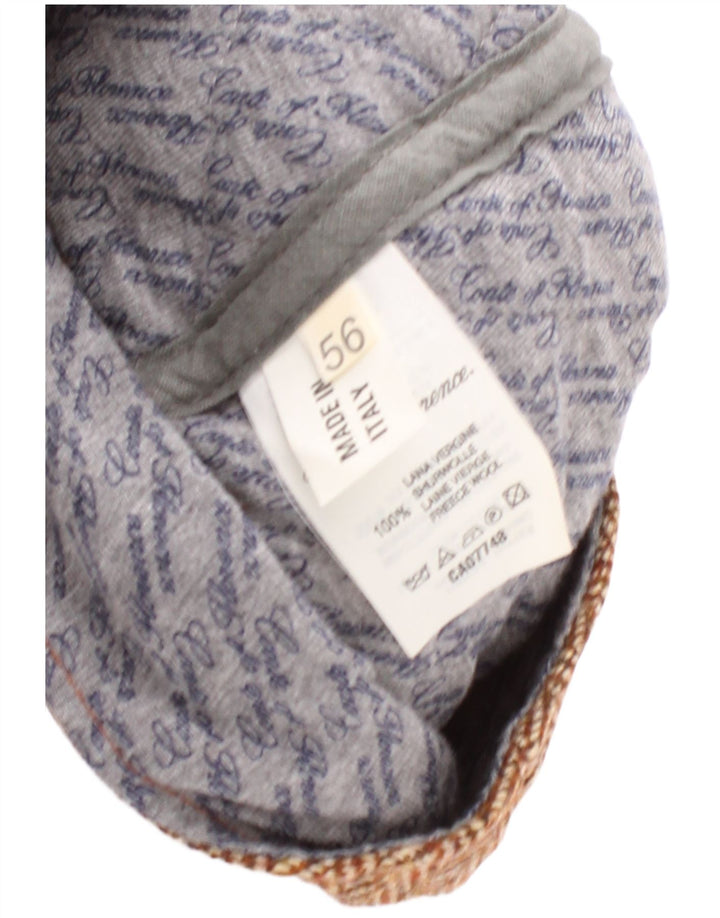 Conte of Florence Ανδρικό Flat Cap Medium Beige Ψαροκόκκαλο Classic