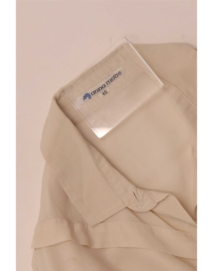 Vintage γυναικείο πουκάμισο μπλούζα IT 40 Small Off White