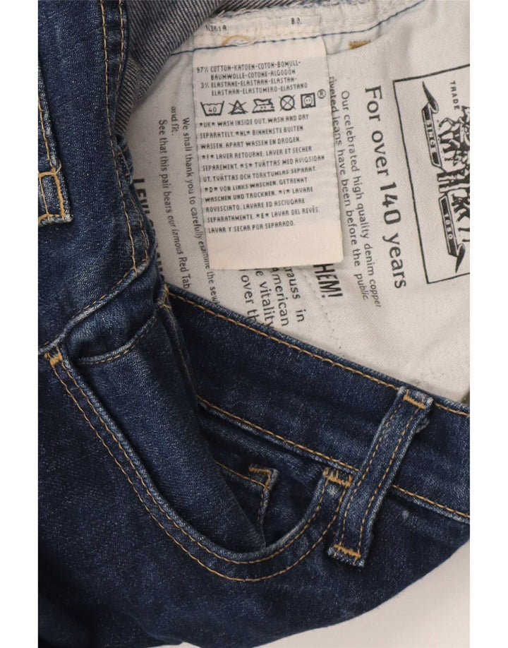 Γυναικείο Slim Jeans Levi's W28 L34 Navy Blue Cotton