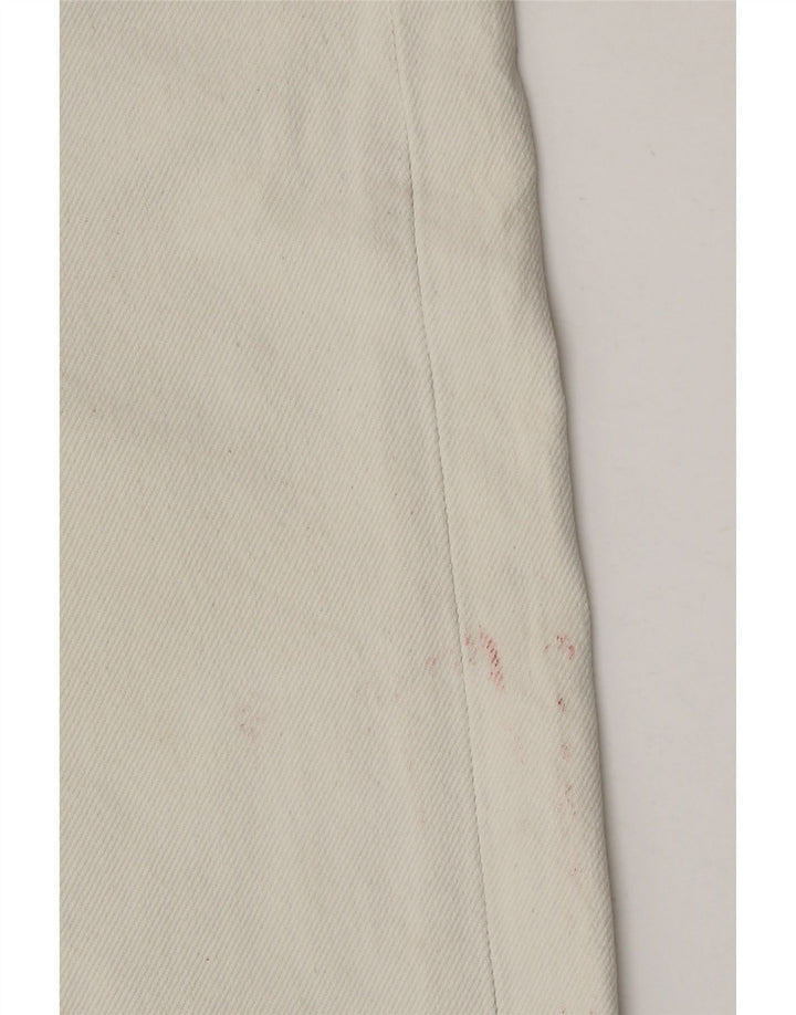 Levi's Mens 501 Straight Jeans W34 L31 Λευκό βαμβακερό