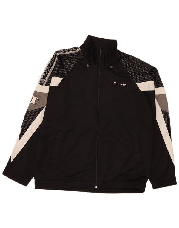 Ανδρική φόρμα Champion Graphic Top Jacket XL Black Colourblock