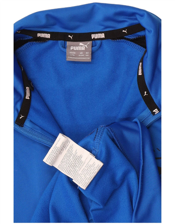 Puma Boys Graphic αθλητική φόρμα Top Jacket 13-14 Years Blue Colourblock