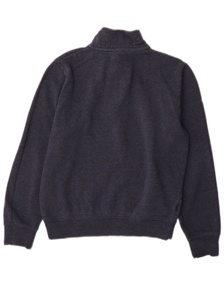 Ανδρικό φούτερ με φερμουάρ Superdry, Jumper, Βαμβακερό σε μπλε ναυτικό