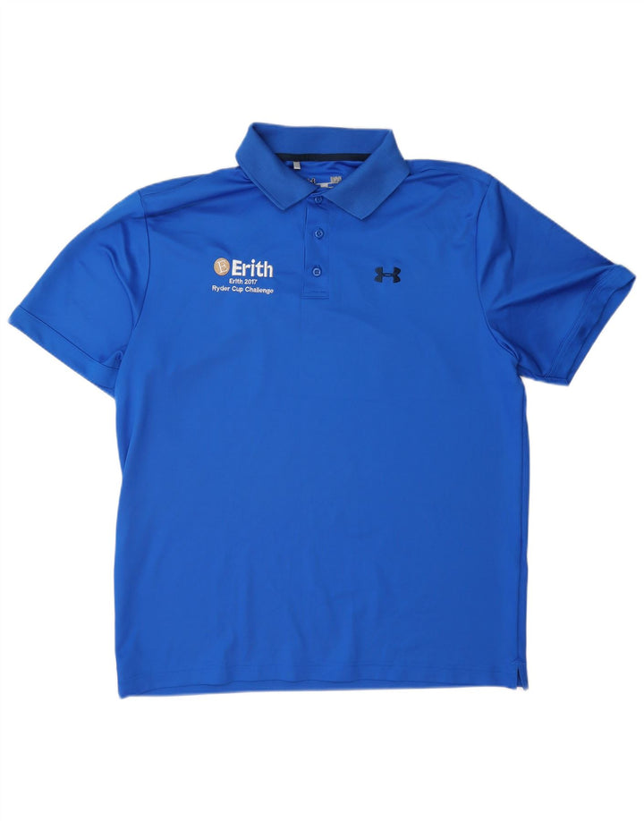 Under Armour Ανδρικό Heat Gear Polo πουκάμισο μεγάλο μπλε