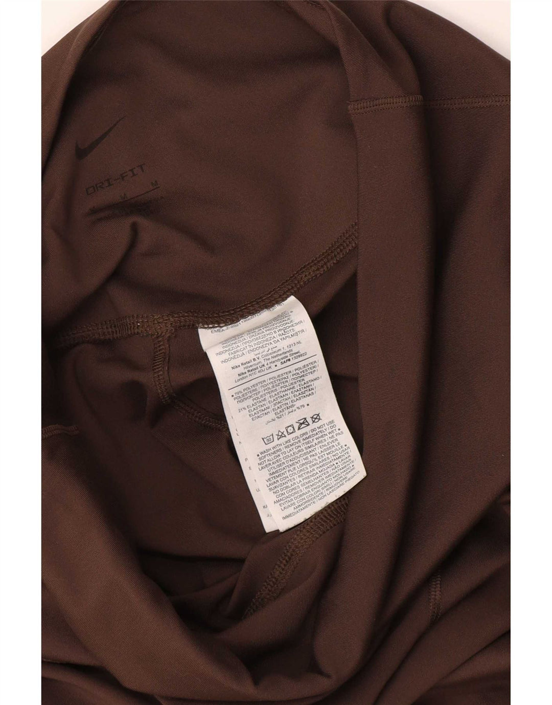 Γυναικείο κολάν Nike Dri Fit UK 12 Μεσαίο καφέ πολυεστέρας