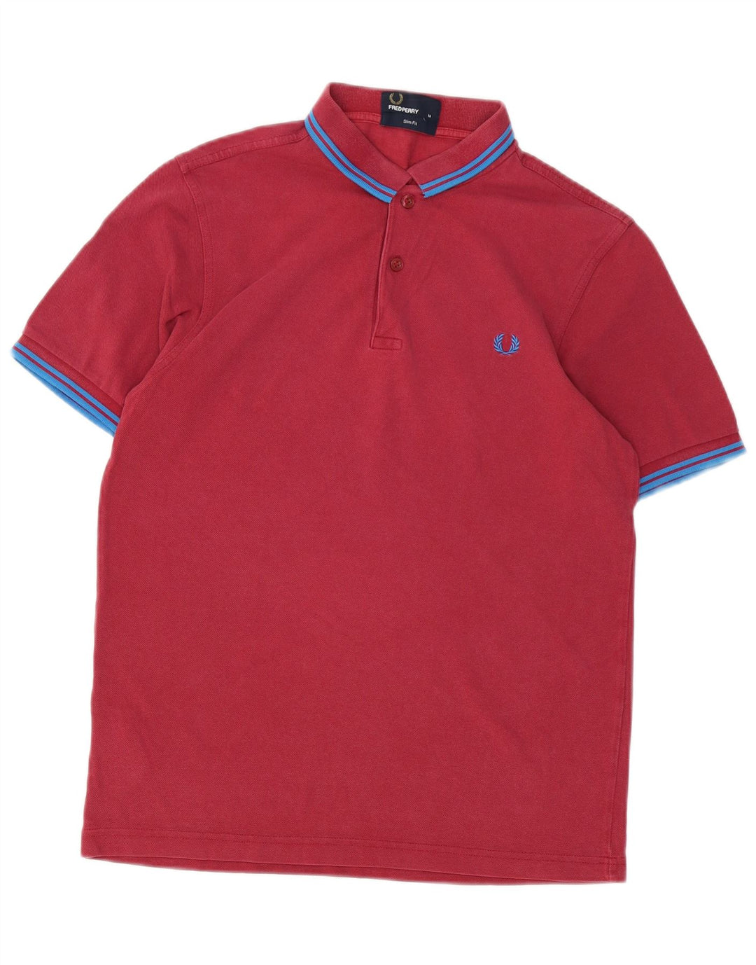 Fred Perry Ανδρικό πουκάμισο Polo Slim Fit, μεσαίο βαμβακερό μπορντό