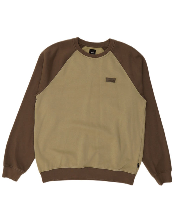 Ανδρικό φούτερ VANS Jumper Medium Khaki Colourblock Βαμβακερό