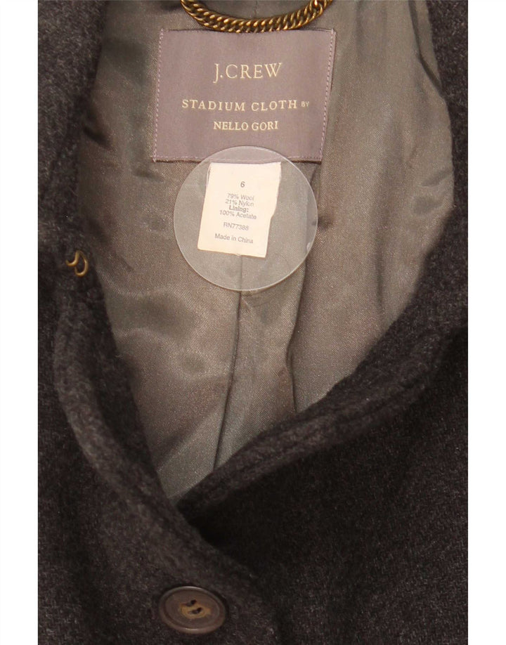Γυναικεία J. Crew By Nello Gori Παλτό μπιζέλι με 4 κουμπιά US 6 μεσαίο γκρι μαλλί