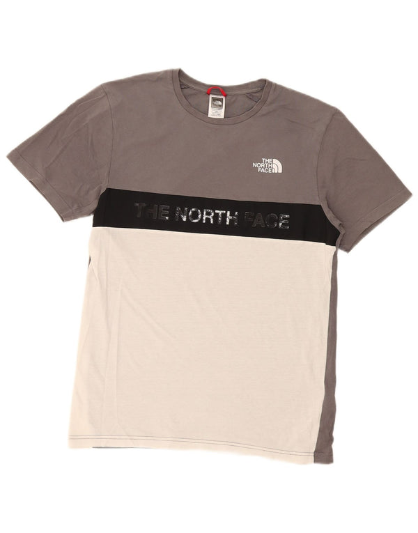 Ανδρικό κανονικό γραφικό μπλουζάκι North Face Top Small Grey Colourblock