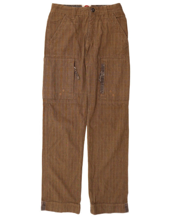 Murphy & Nye Ανδρικό ίσιο παντελόνι Cargo W29 L33 Brown Check Cotton
