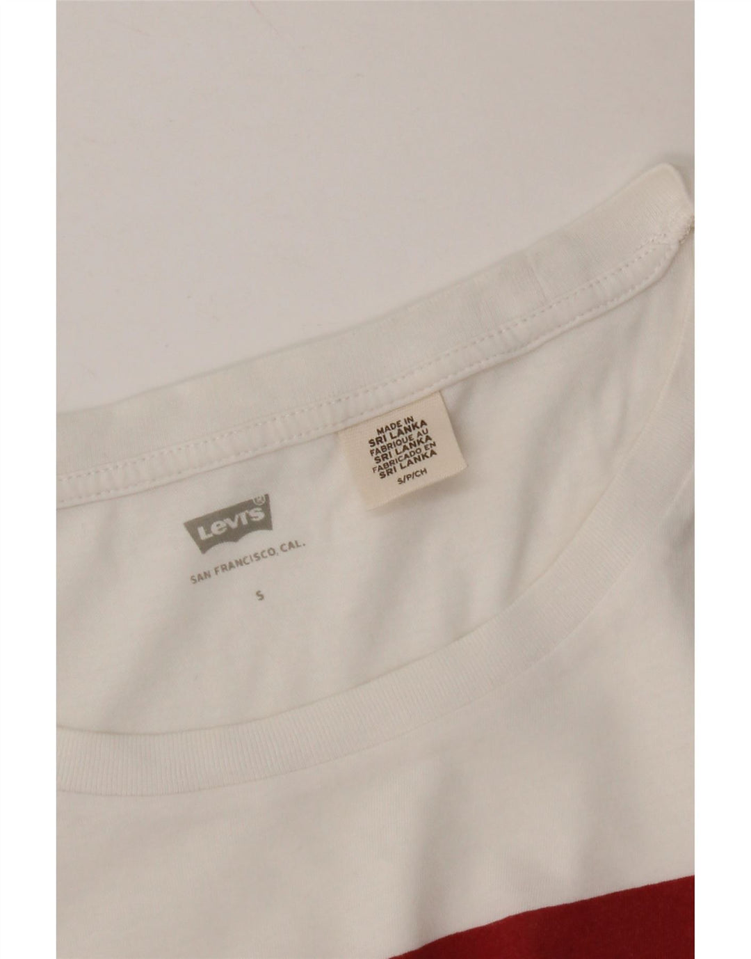 Γυναικείο γραφικό T-Shirt LEVI'S Top UK 10 Small White