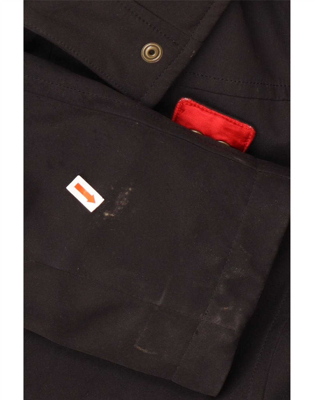 TOMMY HILFIGER Γυναικείο παλτό αντιανεμικό UK 16 μεγάλο μαύρο πολυεστέρα