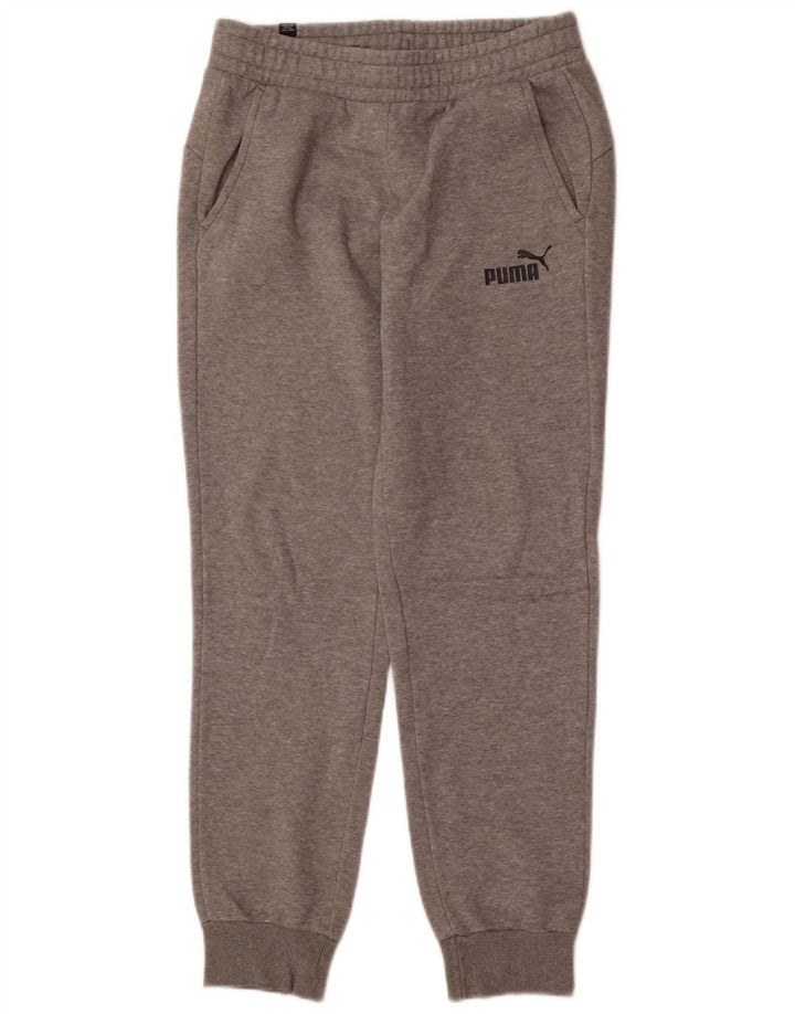 PUMA Mens Tracksuit Trousers Joggers Medium  Grey Cotton