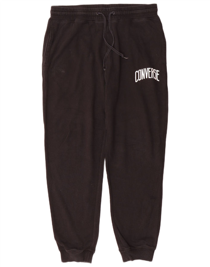 Ανδρική φόρμα Converse Graphic Παντελόνι Joggers Μεσαίο μαύρο βαμβακερό