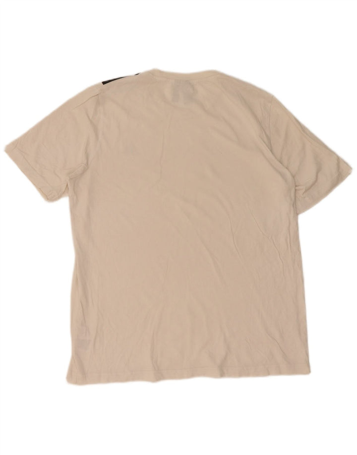 Ανδρικό T-Shirt Adidas Τοπ μεσαίο λευκό βαμβακερό