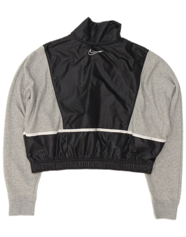 Γυναικεία φούτερ Nike Crop Jumper UK 10 Small Grey Colourblock