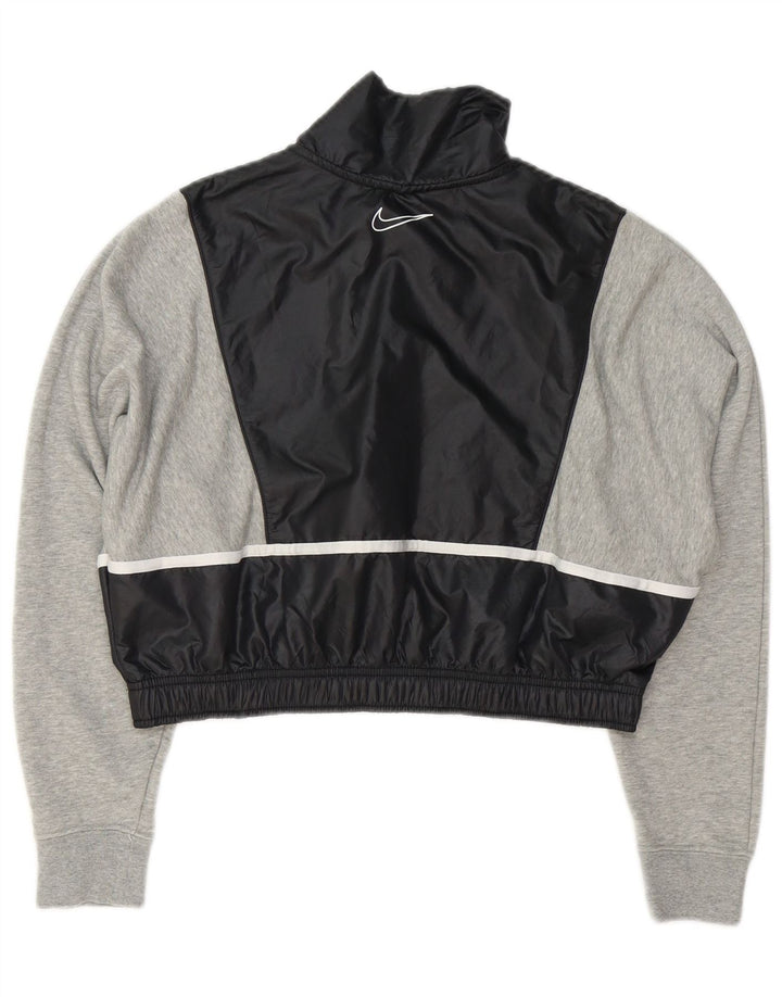 Γυναικεία φούτερ Nike Crop Jumper UK 10 Small Grey Colourblock