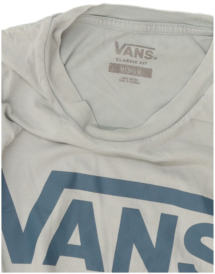Ανδρικό γραφικό μπλουζάκι Vans Classic Fit Top από μεσαίο μπλε βαμβακερό