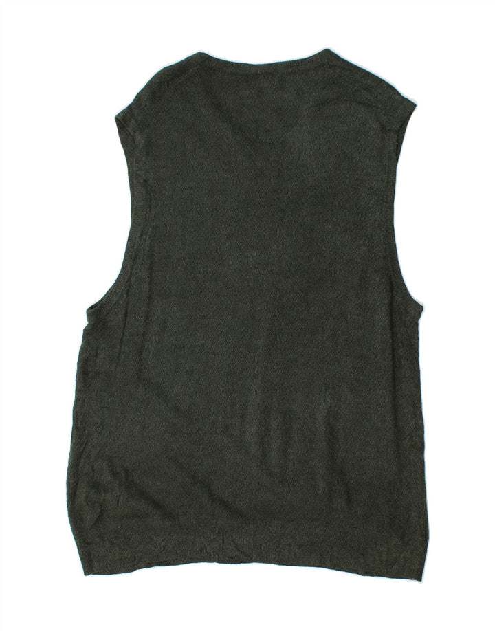 DOCKERS Mens Vest Tank Top 2XL Green Acrylic Vintage Dockers and Second-Hand Dockers from Messina Hembry 