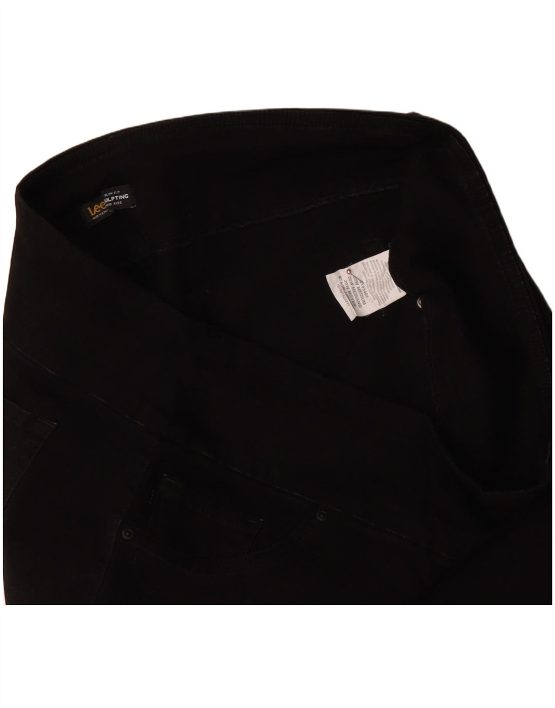 Γυναικείο ψηλόμεσο παντελόνι Capri Sculpting LEE US 20 3XL W40 L22 Μαύρο