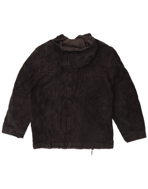 Privilegi Γυναικείο Suede Jacket με κουκούλα IT 44 Medium Black Leather