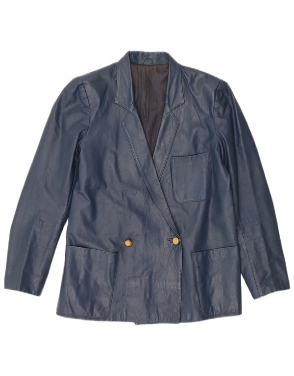 Vintage γυναικεία φαρδιά φούστα 2 τεμαχίων σετ UK 10 Small W24 Navy Blue