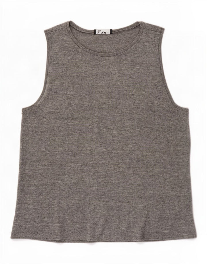 Zara Γυναικείο Γιλέκο Τοπ UK 18 XL Γκρι βισκόζη