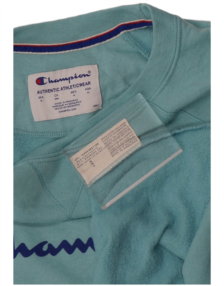 CHAMPION Ανδρικό γραφικό φούτερ Jumper Medium Blue Polyester