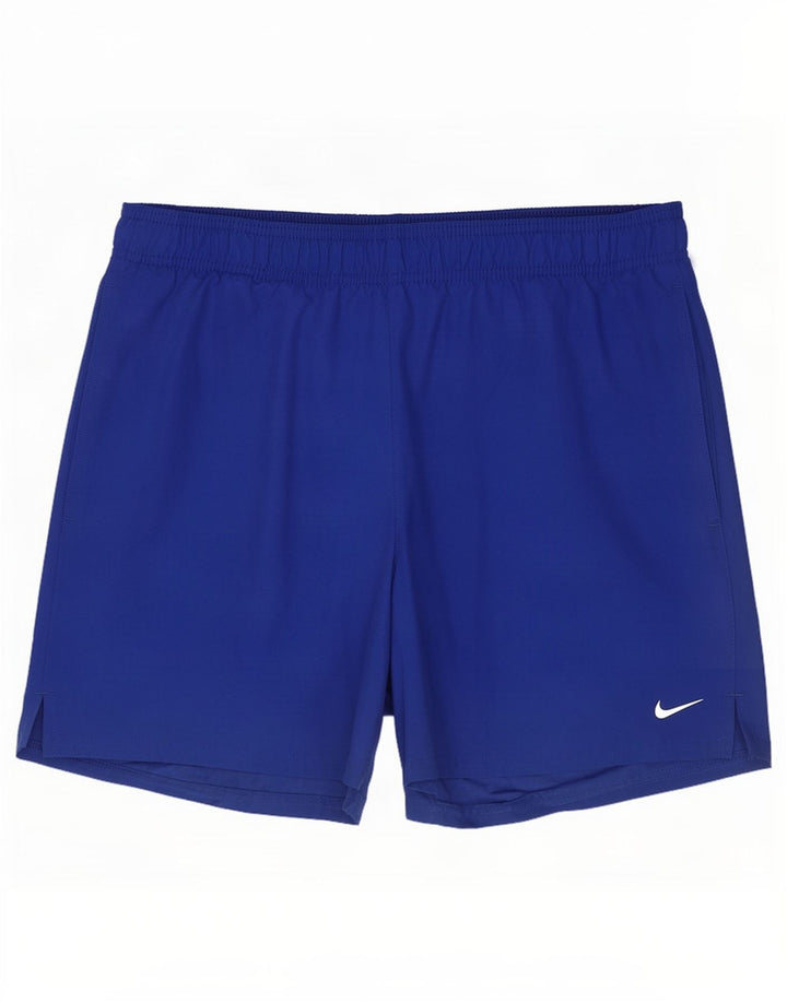 Ανδρικό αθλητικό σορτς Nike από μεσαίο μπλε πολυεστέρα