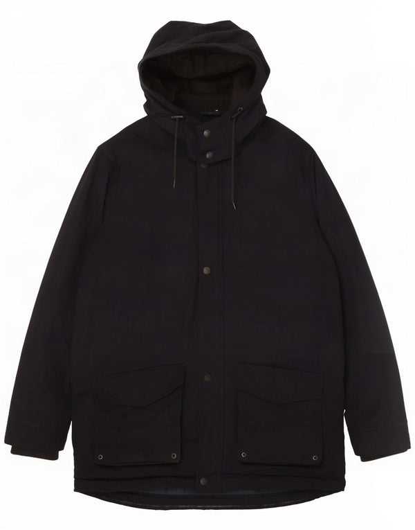 Crew Clothing Ανδρικό μπουφάν Parka UK 40 Large Navy Blue Polyester