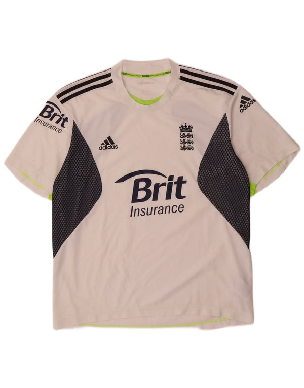 Ανδρικό γραφικό T-shirt Adidas Climacool Top UK 42/44 Large White Colourblock