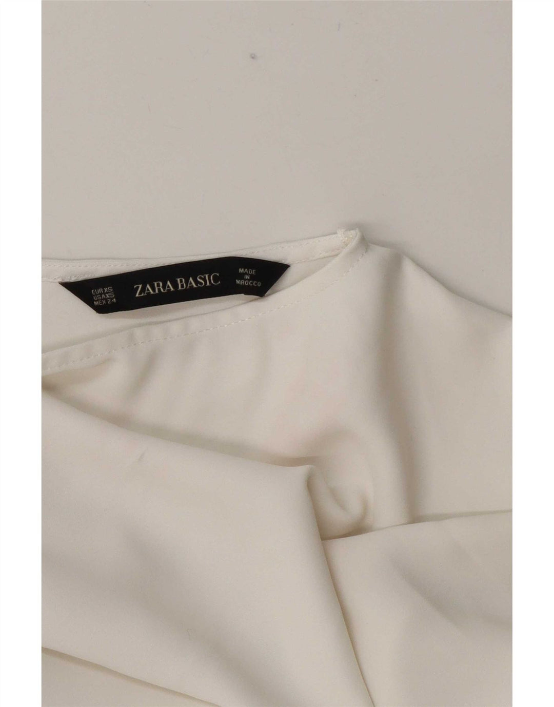 Zara Γυναικεία Μπλούζα Oversized Top UK 6 XS White Colourblock