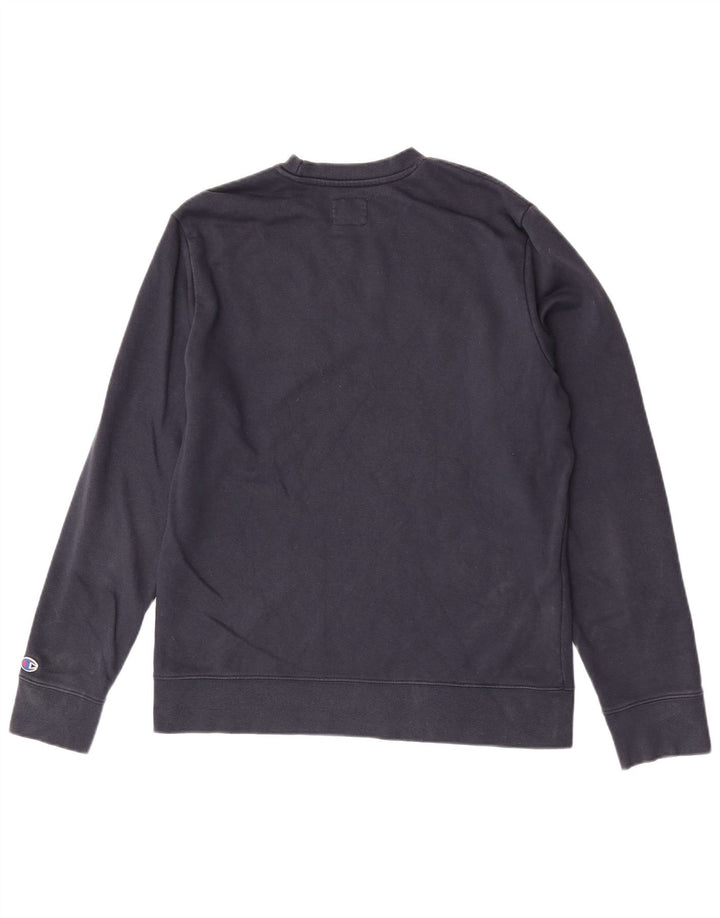 Ανδρικό γραφικό φούτερ Champion Jumper Medium Navy Blue Cotton