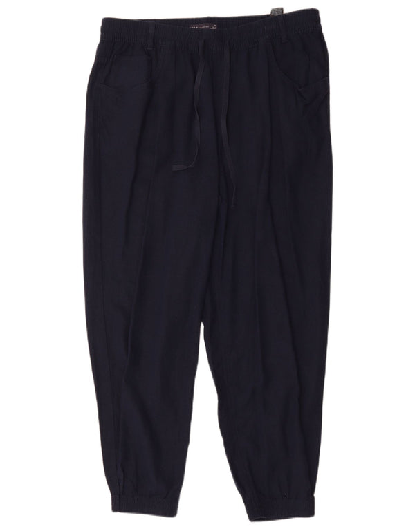 Γυναικεία Casual Παντελόνια Marks & Spencer UK 16 Large W32 L27 Navy Blue