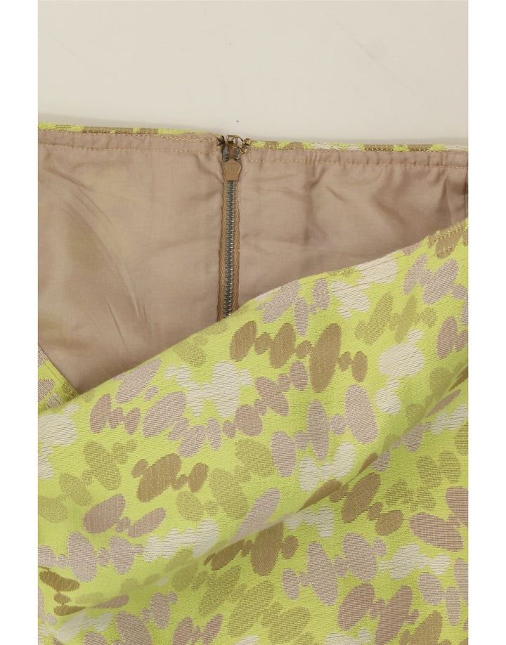 VINTAGE Womens Midi Skirt W28 Medium  Green Spotted Vintage Vintage and Second-Hand Vintage from Messina Hembry 