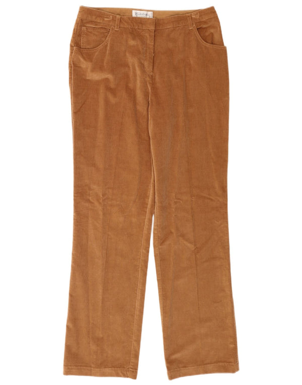 Brooks Brothers Γυναικείο ίσιο κοτλέ παντελόνι US 12 Large W32 L32 Beige