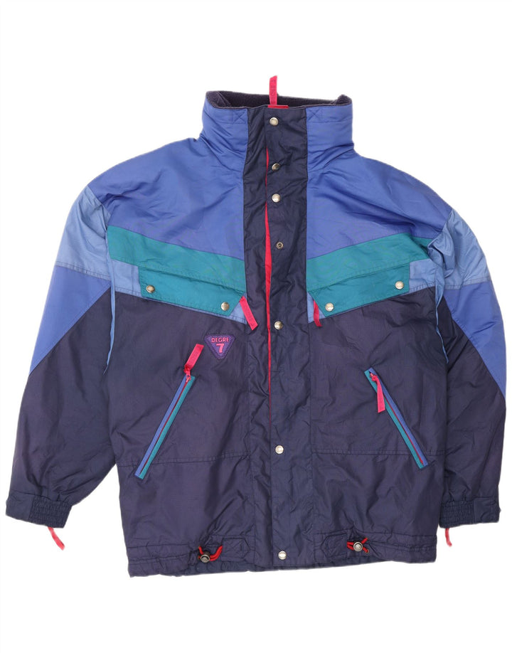 Ανδρικό μπουφάν σκι με κουκούλα Degre 7 IT 52 XL Navy Blue Colorblock Polyester
