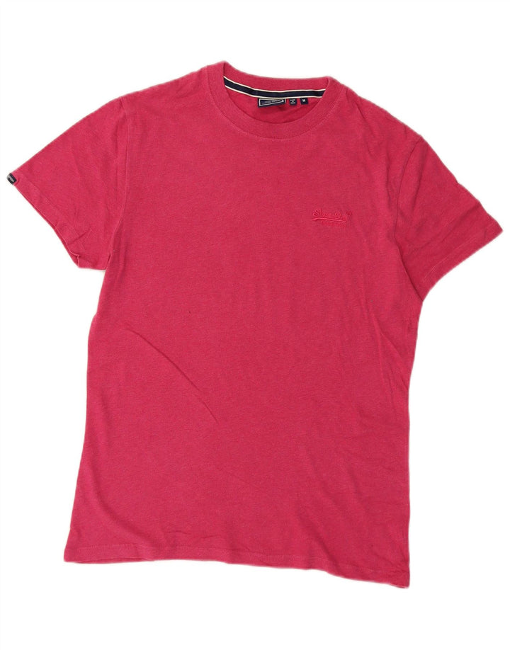 Ανδρικό T-Shirt Superdry Top Βαμβακερό μεσαίο ροζ φλύκταινας