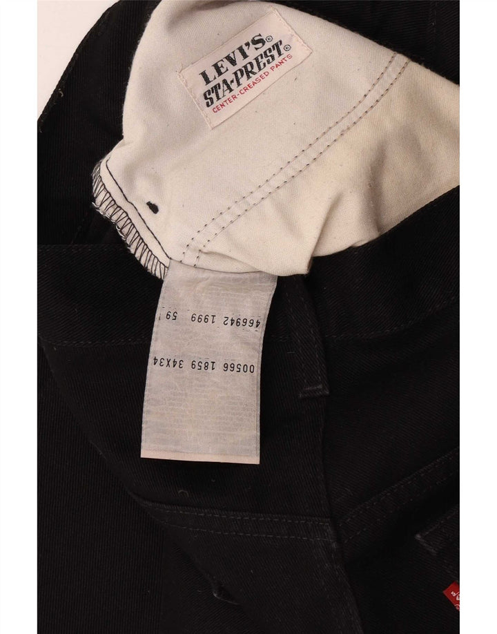 Ανδρικό τζιν Levi's Straight W34 L34 Μαύρο βαμβακερό
