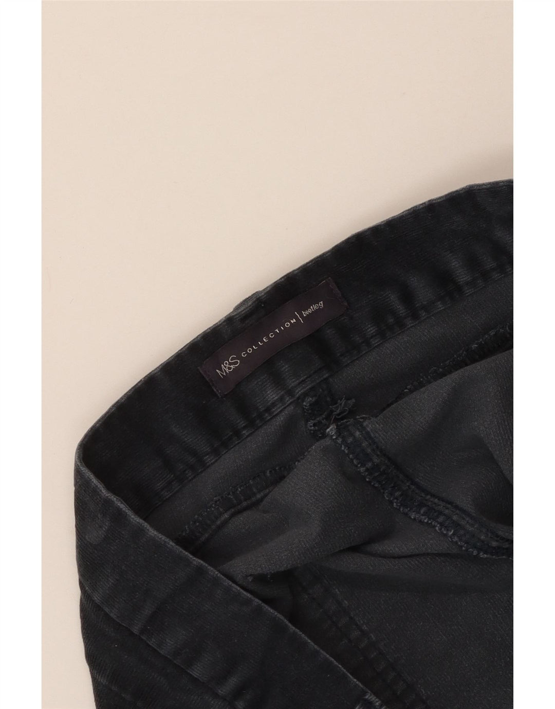 Marks & Spencer Γυναικείο Bootcut Κοτλέ παντελόνι W40 L33 Navy Blue