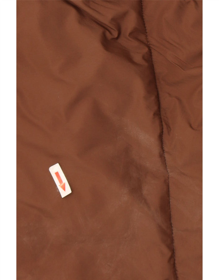 Zara Γυναικείο Γυναικείο Παλτό UK 10 Small Brown Nylon