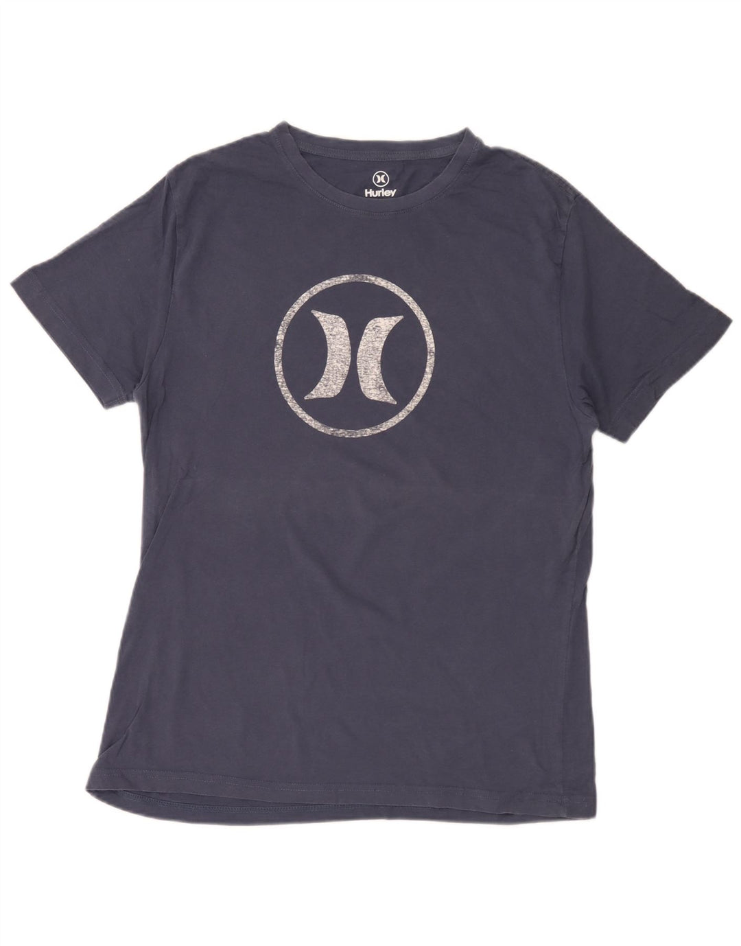 Ανδρικό γραφικό μπλουζάκι Hurley Top από μεσαίο ναυτικό μπλε βαμβακερό