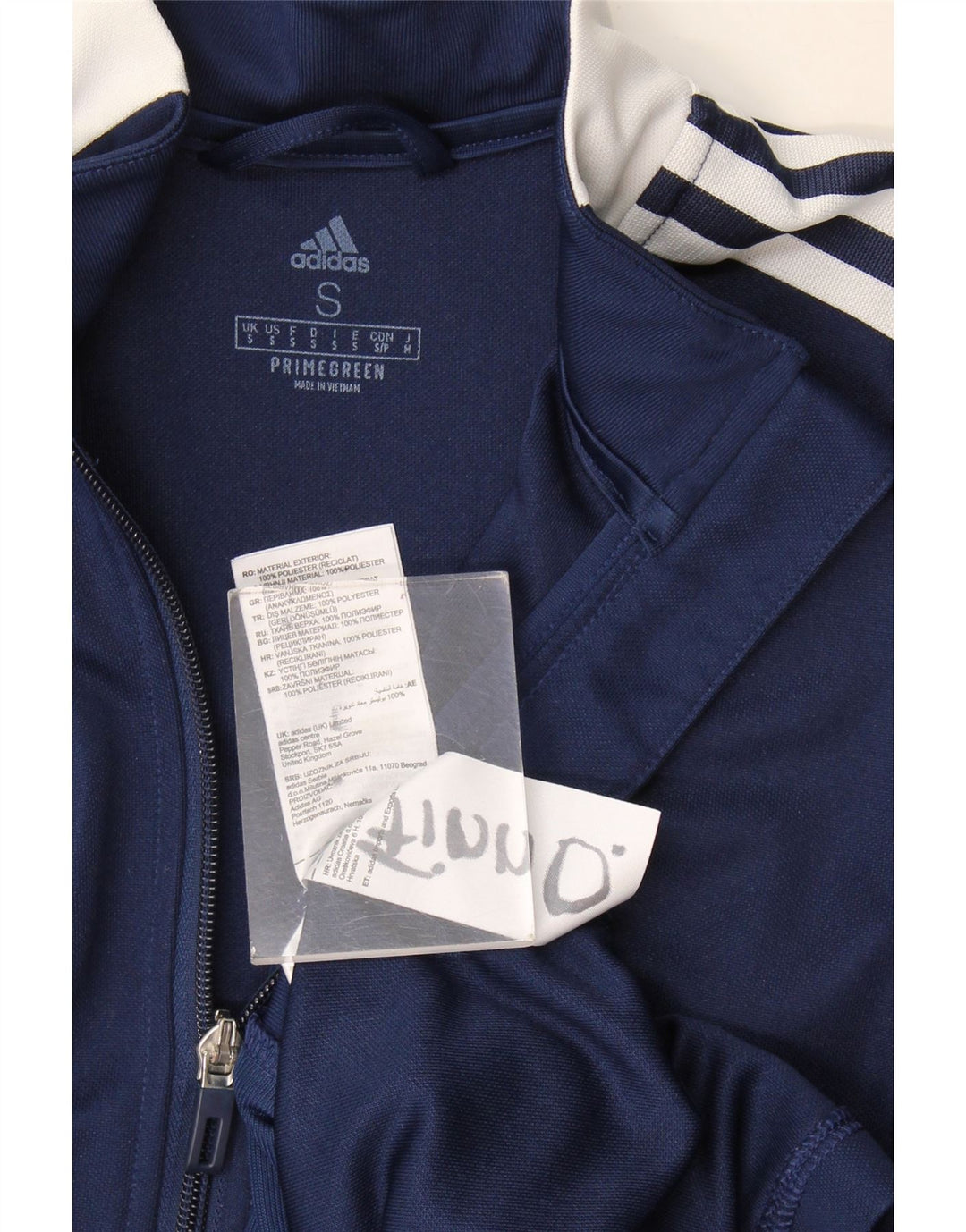 Ανδρική φόρμα Adidas Aeroready Top Jacket Small Navy Blue Colourblock