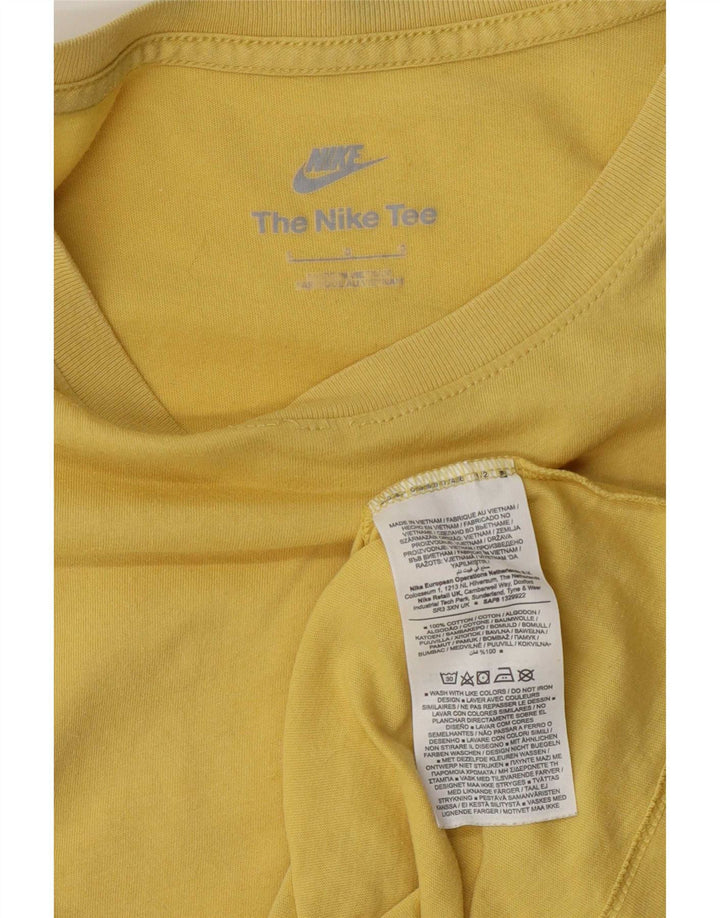 Ανδρικό μπλουζάκι Nike με μεγάλο κίτρινο βαμβάκι