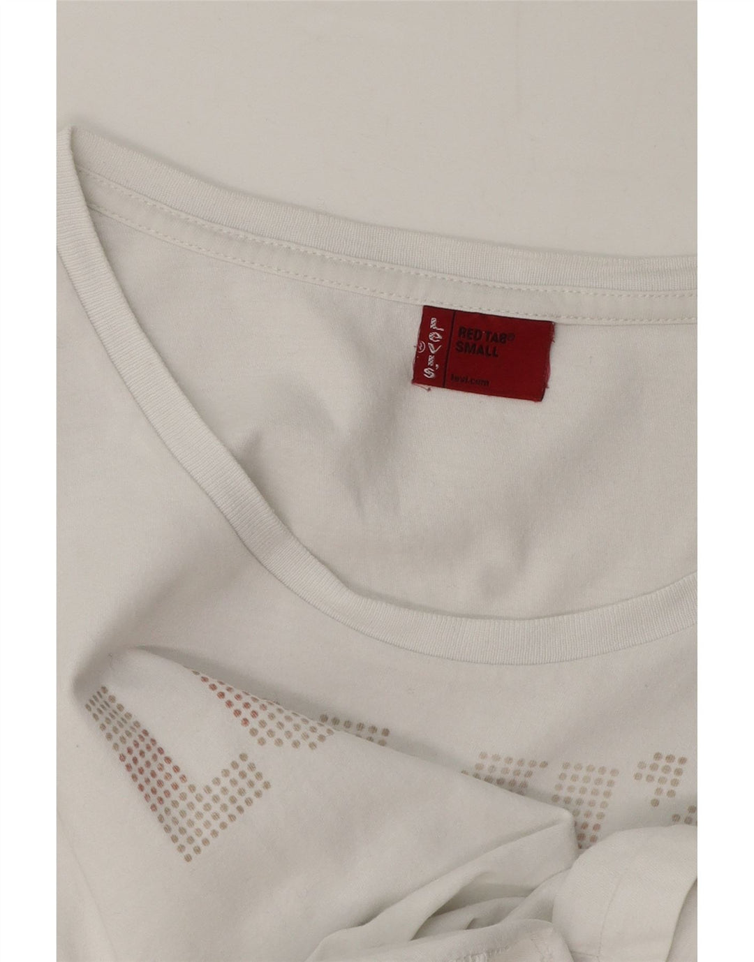 Γυναικείο γραφικό T-Shirt Levi's Top UK 10 Small White