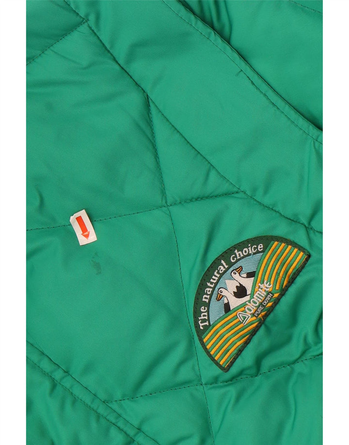 DOLOMITE Mens Hooded Reversible Padded Jacket UK 30 3XS Green Polyester