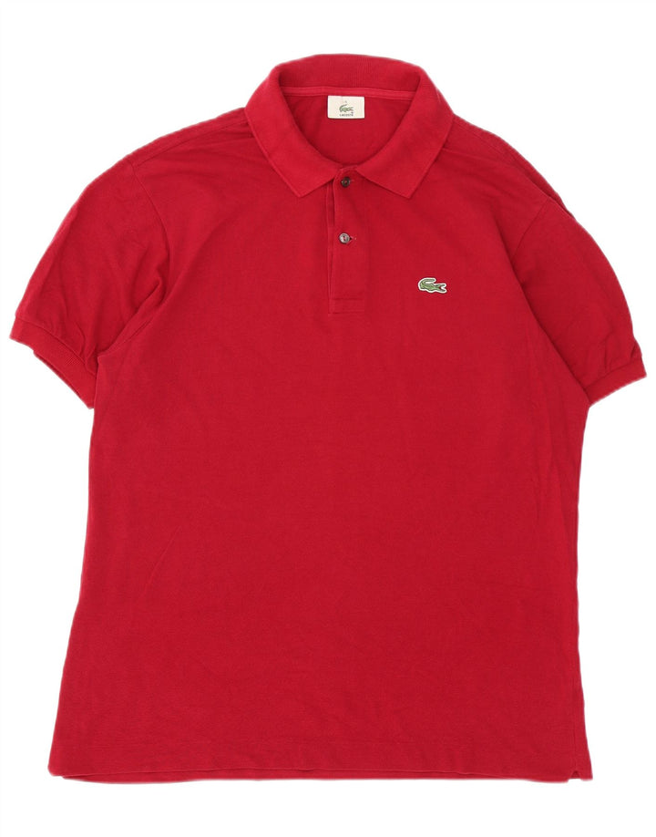 Ανδρικό πουκάμισο πόλο Lacoste, μέγεθος 5, μεγάλο κόκκινο βαμβακερό