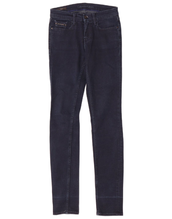 Calvin Klein Γυναικείο Ψηλό Ψηλό Τζιν W26 L32 Μπλε βαμβακερό